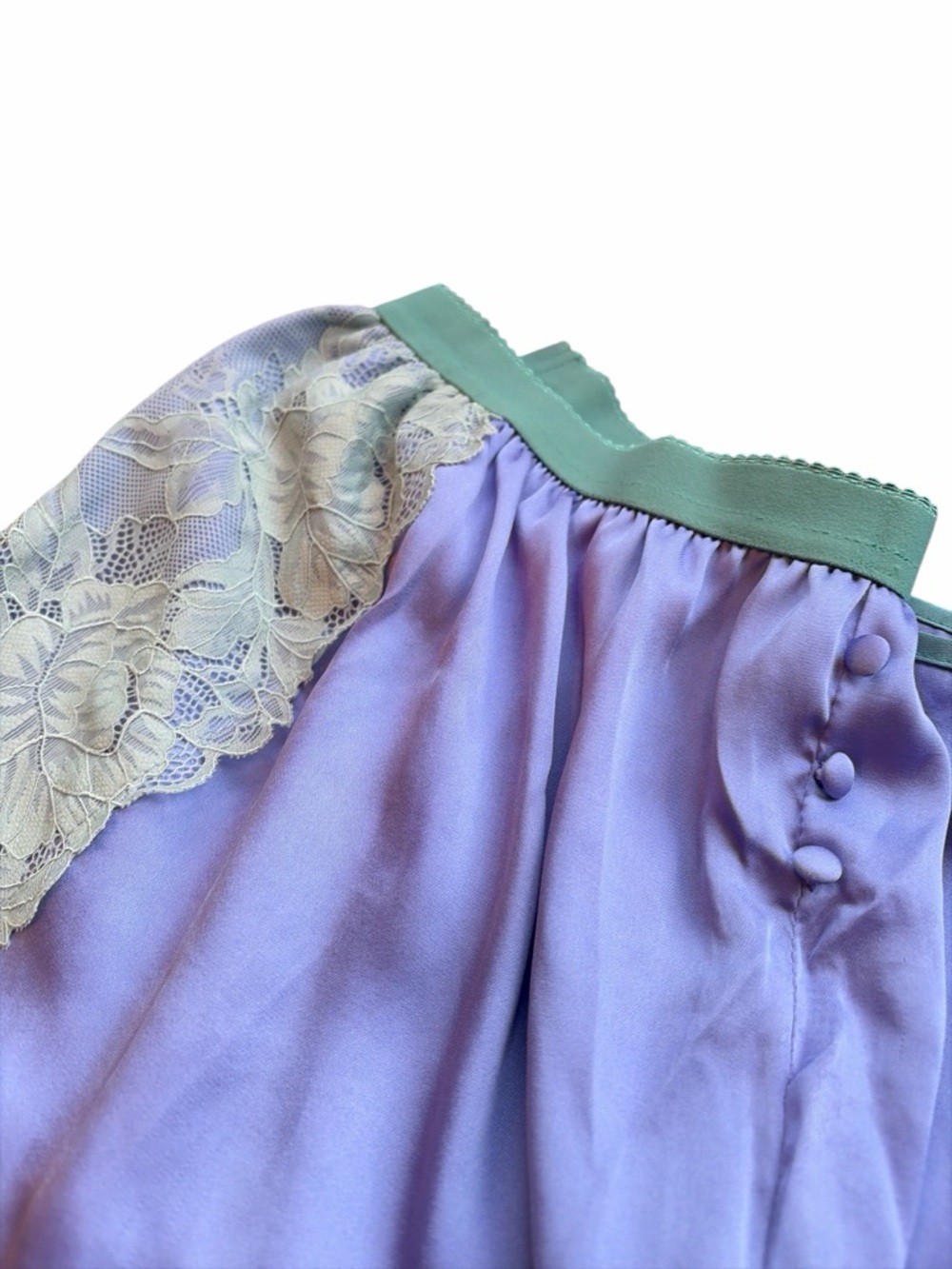 Free People Satin Lace Loungewear Set Anywhere With You Viola Combo Size Small - Picture 5 of 13